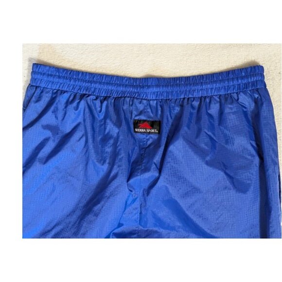 SIERRA SPORT Track Pants Mens Size L Blue Side Ankle Zip Pockets Drawstring - Picture 5 of 8